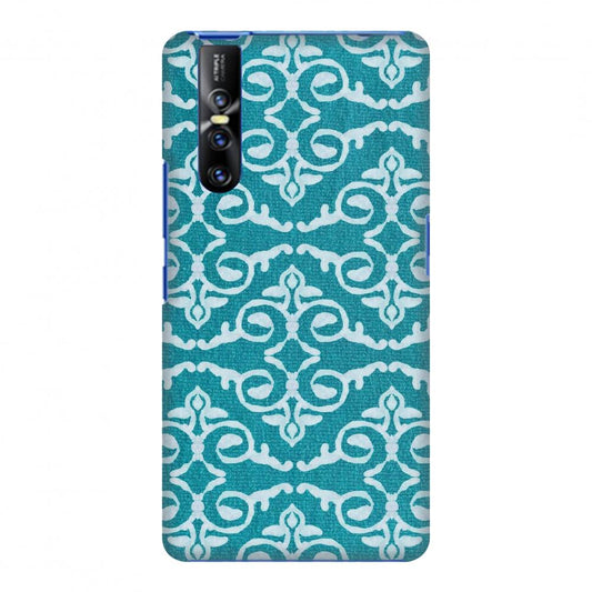 Batik Dyeing Art Deco - Aquamarine Slim Hard Shell Case For Vivo V15