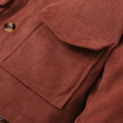 Boys Corduroy Shirt with Pockets