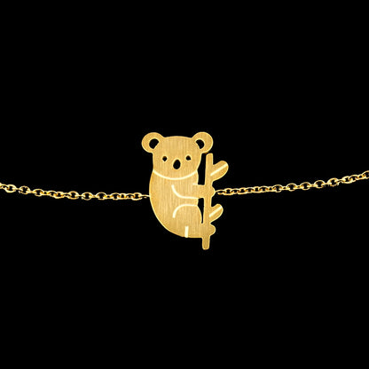 Chain Stainless Steel Women Men Koala Bracelet