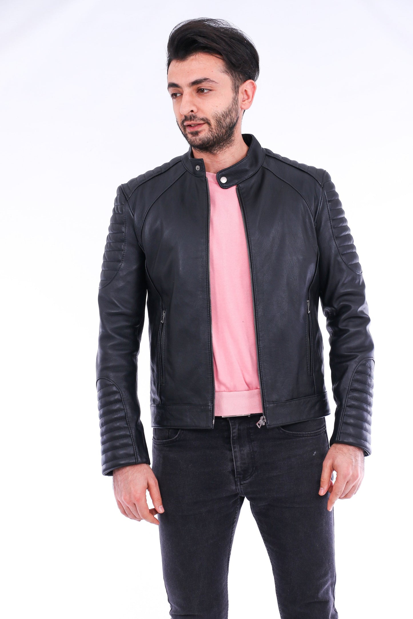 Sanremo Quilted Biker Jacket