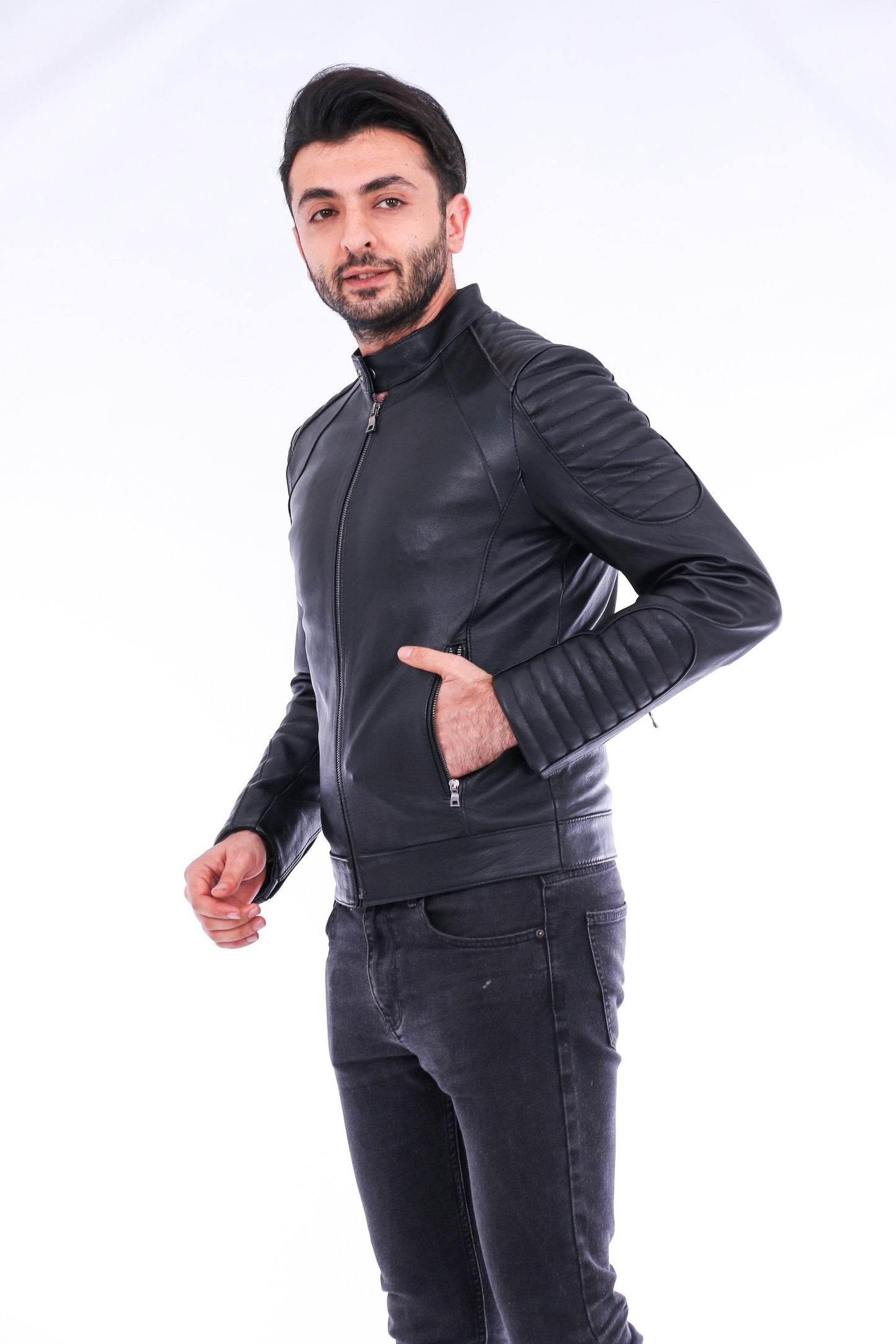 Sanremo Quilted Biker Jacket