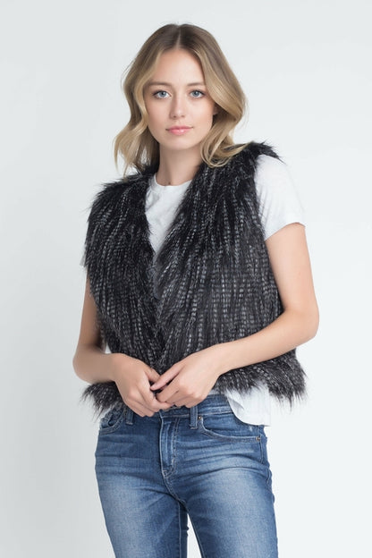 Women's Faux Fur Sleeveless Vest