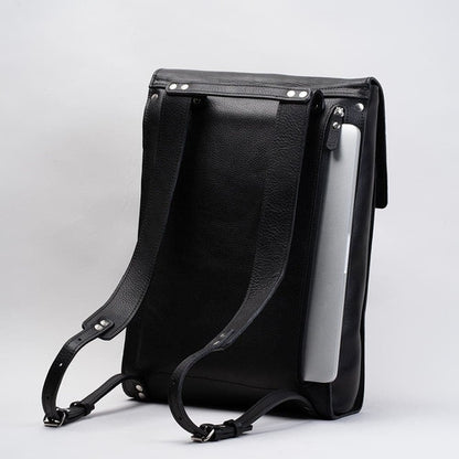 Leather laptop backpack - The Minimalist