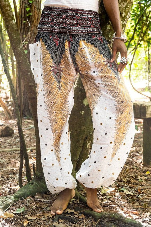 WHITE PEACOCK Women Boho Pants Hippie Pants Yoga